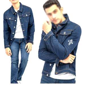 Top nouvelle couleur OEM/ODM Service hommes 100% coton haute qualité col montant hiver Denim survêtement personnalisé par ATLANTIC - Product Image 5