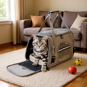 Sac pour chat, sac pour animal de compagnie, sac pour animal de compagnie portable, sac à bandoulière, sac pour chat pliable respirant, sac pour animal de compagnie à bandoulière - Product Image 1