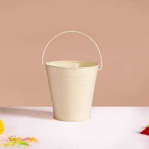 Meilleur vendeur Mini seau de jardin en métal coloré intérieur/extérieur jardinière de fleurs avec poignée finition enduite de poudre - Product Image 6