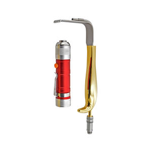 Retractor de senos de doble punta con dientes 22X55mm 31cm Instrumento de cirugía manual de acero inoxidable chapado en oro Plástico reutilizable - Product Image 2