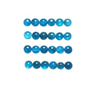 5mm naturel bleu Apatite lâche rond Cabochon pierre précieuse prix de gros naturel AAA bonne qualité bonne couleur pierre précieuse prix bas - Product Image 2