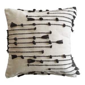 Funda de almohada de lana para exteriores bohemia de lujo, superventas, almohada decorativa tejida a mano única con borla, patrón Vintage ITHL - Product Image 1