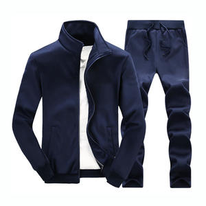 Moda Casual Ropa Deportiva Cremallera Con Capucha Y Pantalón Jersey Conjunto De Dos Piezas Hombres Chándal Precio Al Por Mayor - Product Image 5