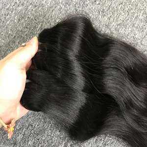 ผมต่อแบบบริสุทธิ์ของ100% ผมลอนธรรมชาติสีอ่อนเวียดนาม - Product Image 5