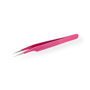 Pinzas de pestañas de acero inoxidable Pinzas de extensión de pestañas Juegos de pinzas de pestañas con logotipo personalizado - Product Image 4