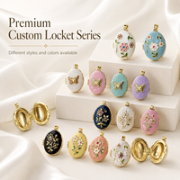Pendentif médaillon ovale en émail personnalisé OEM ODM, couleurs et motifs personnalisés, fabricant de bijoux à marque privée