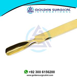 Empujador de Cutículas de Acero Inoxidable con Recubrimiento Dorado, Precio Económico, Doble Punta - Product Image 2