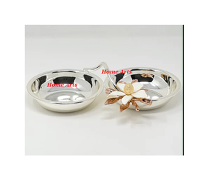 Serveur d'écrous de couleur argentée en acier inoxydable avec serveur de Fruits secs de taille personnalisée de qualité supérieure pour accessoires de table - Product Image 1