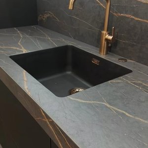 Azulejo de bloque de granito de estrella de galaxia oscura Natural de diseño moderno Acabado de mármol directo de fábrica para cocinas Villas Superficie ranurada para - Product Image 1