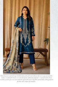 Marca paquistaní Shalwar Kameez Design Diseñador de mujer Trajes de algodón/césped La mayoría de las últimas colecciones de vestidos estampados - Product Image 4