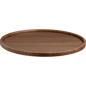 Bandeja de madera minimalista de forma redonda para servir, patés, café, té, pan, desayuno, vajilla, utensilios de cocina, bandeja para servir - Product Image 1