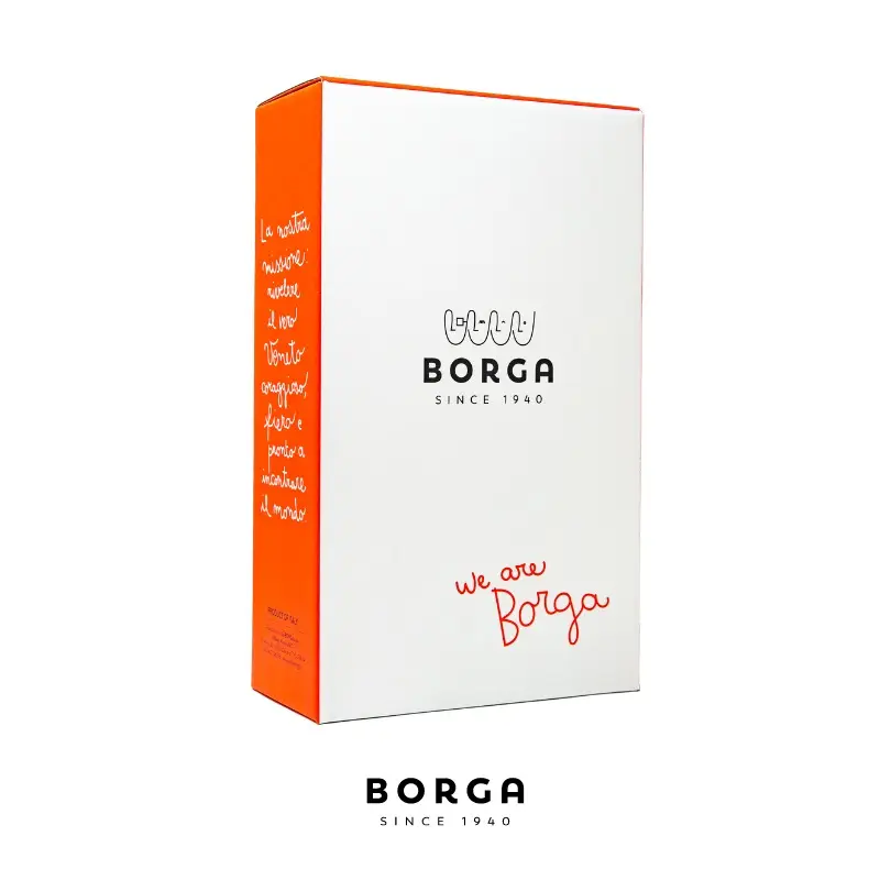 इटली में किए गए उपहार बॉक्स के लिए 2 की बोतलें BORGA 1940 के बाद से प्रीमियम बॉक्स के लिए इतालवी मदिरा