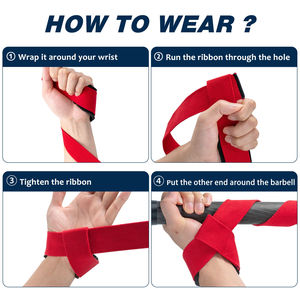 Sangles d'haltérophilie pour hommes de gym personnalisées offrant la marque et la quantité minimale de commande OEM ODM pour les vendeurs de matériel d'entraînement professionnel avec une taille personnalisée - Product Image 4