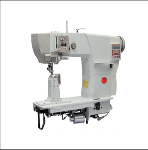 Máquina de coser industrial DS-1500 de gancho grande, hilo grueso, aguja única, accionamiento directo, de poste con rodillo para calzado de cuero - Product Image 1
