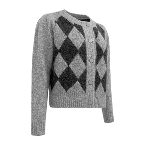 Suéter Cárdigan de Punto Crochet Estilo Coreano para Mujer, Casual, Suave, con Botones, Moda de Invierno, Manga Larga, con Logotipo Personalizado - Product Image 1