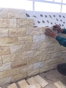 Carreaux de marbre jaune écologique Murs en pierre brillants et bon marché Panneau mural d'appoint extérieur pour la décoration intérieure Panneaux muraux et planches - Product Image 5