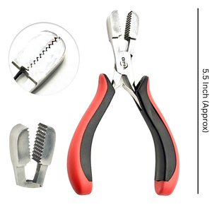 Fusion Bond Crusher Outil pour les extensions de cheveux à la kératine Professional Micro Ring Hair Extension Tools Plier - Product Image 1