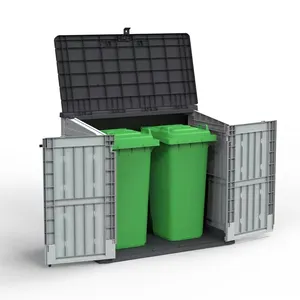 Hot Selling Plastic Outdoor Storage Box Garden Storage Shed Bin