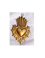 Collier avec pendentif Cœur Sacré de Jésus, pendentif en métal, scapulaire, bijoux catholiques