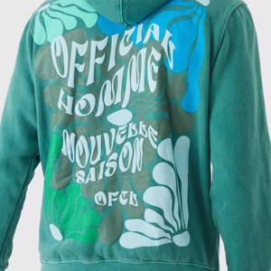 <b>Top</b> Quality Custom Logo Digital Screen Printed Vintage Acid Washed Hoodie Pullover Oversized Cotton <b>Distressed</b> Hoodies Wholesale - Product Image 2