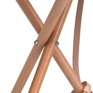 Chaises pliantes en cuir respirantes réglables de qualité supérieure, prix de gros, tabouret pliant en bois à trois pieds, sièges en cuir - Product Image 3