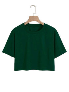 2025 Top corto de entrenamiento de algodón para mujer, de manga corta Camiseta holgada para gimnasio atlético, logotipo personalizado, ropa informal de talla grande de alta calidad - Product Image 4