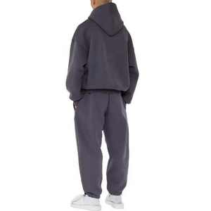 Unisex 450GSM algodón Streetwear hombre Polar polar bordado alta calidad chándal nuevo personalizado Puff impresión invierno con capucha - Product Image 4