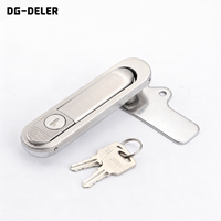 Serrure de panneau en alliage d'aluminium industriel AB303, loquet de porte d'armoire à poussoir avec clé