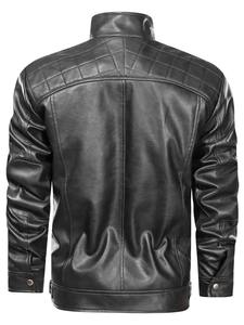 Chaqueta de motorista de piel de cordero genuina para hombre, chaqueta de cuero ligera informal, chaquetas artesanales de cuero - Product Image 2