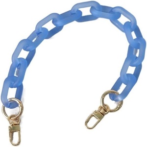 Cadena de Espina de Pescado de Resina Acrílica Transparente Colorida y Moderna, Cadena Desmontable Hecha a Mano Vintage para Bolsos y Accesorios de Teléfono - Product Image 4