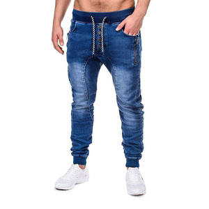 Latest Design Customized Logo High Quality New Arrival OEM ODM Denim Material Men Denim <b>Pant</b> Color - Product Image 2