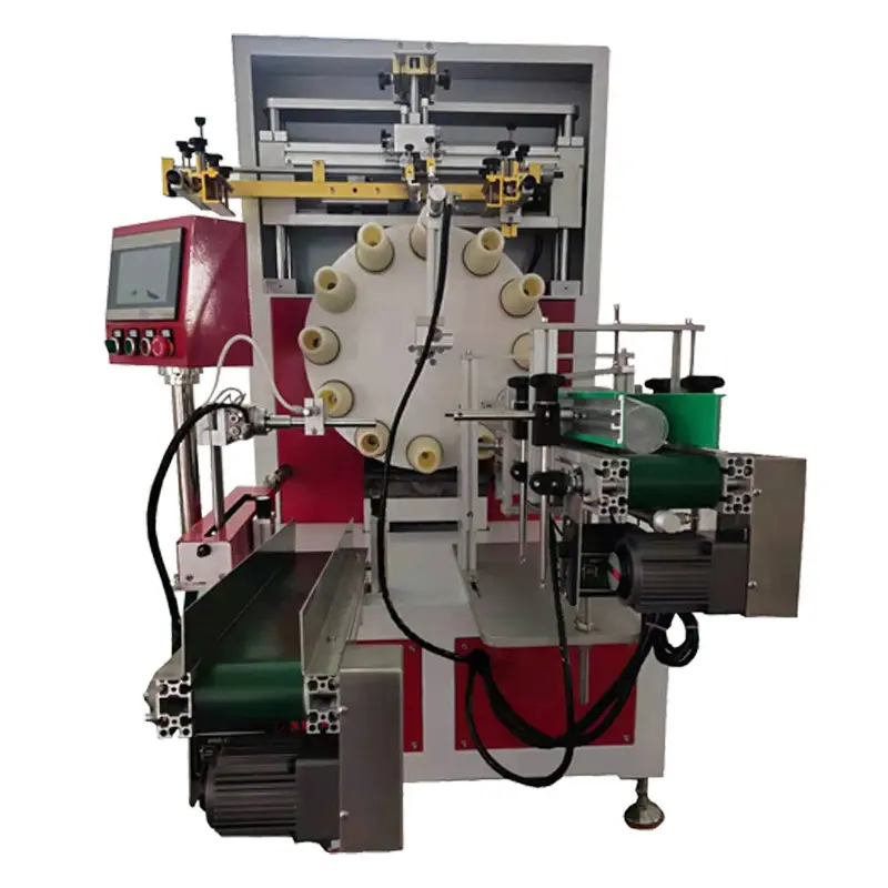 Dongguan Herstellung automatischer Becherdrucker zu verkaufen 1 Farbe Becher Siebdruckmaschinen zu verkaufen