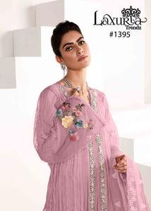 Dernier Designer Organza Soie Broderie Travail Kurti Set Par Fab Zone - Product Image 3