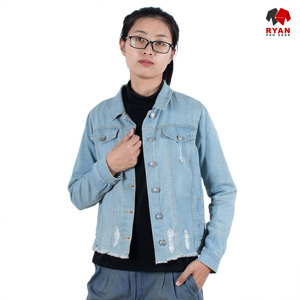 Vestes en jean personnalisées Ryan Pro Gear pour femmes, tissu confortable et respirant avec logo personnalisé - Product Image 6