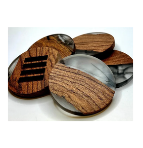 Sous-verre antique en résine et bois avec caboteur en résine pour table basse pour la maison et les hôtels pour la fabrication en gros - Product Image 1