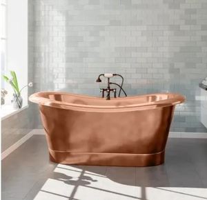 Direct From Manufacturer Copper <b>Bath</b> Tub Rectangle-shaped Soaking Pit at Wholesale Price - Product Image 3