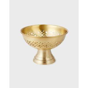 Tazón de servicio de latón martillado a mano de gran capacidad, adecuado para la hospitalidad de alta gama y la decoración festiva de presentación de alimentos - Product Image 5