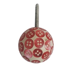 Boutons en résine rose, prix de gros, poignée en laiton, poignée d'armoire, bouton de traction naturel pour meubles, boutons de tiroir - Product Image 1