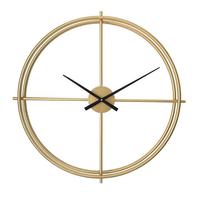Horloge murale en fer de haute qualité, épaisse, vintage, avec chiffres romains, style Art déco abstrait, surdimensionnée, décoration industrielle pour la maison, avec affichage à aiguilles