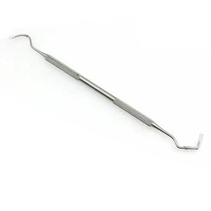 Sonde dentaire à double crochet médical, outil dentaire, acier inoxydable, outil dentaire, sonde d'exploration dentaire, crochet pour l'hygiène dentaire - Product Image 2