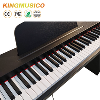 Piano Digital de 88 Teclas con Chip de Taiwán, 800 Tonos, 600 Ritmos, Audio USB, Grabación, Metrónomo, Teclado Contrapesado