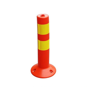Poste Delimitador de Seguridad Wesure de 100 cm con Tiras Reflectantes para Seguridad Pública - Product Image 4