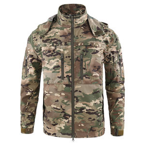Veste de sport décontractée pour l'extérieur, tissu camouflage vert, vêtement de randonnée, veste de chasse pour hommes - Product Image 1