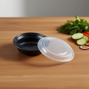 Conteneur alimentaire rond minimaliste en PP de 16 oz, hermétique et compatible lave-vaisselle, moulé par injection pour utilisation au réfrigérateur - Product Image 3