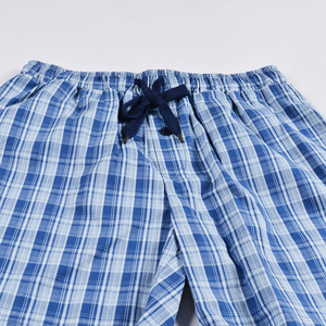 Conjunto de <span class=keywords><strong>Pijama</strong></span> Casual de Algodón para <span class=keywords><strong>Hombre</strong></span> Telige, Ropa de Dormir Ligera con Botones, Mangas Cortas, Secado Rápido, Tejido Transpirable No Tejido - Product Image 2