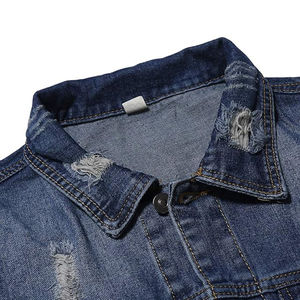 Las últimas Chaquetas vaqueras transpirables con estilo para hombre 2025 con diseño de logotipo personalizado Tela de lona de servicio OEM - Product Image 5