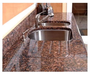 Fabricant de dalles de granit brun tan en pierre naturelle de gros à bas prix pour comptoir - Product Image 5