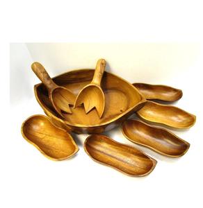 Bol en bois Ventes d'usine décoratives Bol en forme de feuille Service de dîner personnalisé Utilisé Personnalisé Meilleur prix - Product Image 6