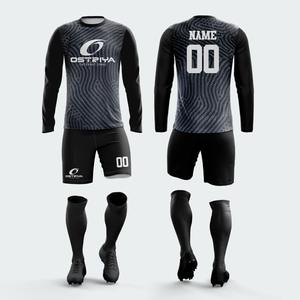 Uniforme de Portero de Fútbol con Estampado por Transferencia de Calor para Todas las Temporadas, Nuevo Diseño 2026, Jersey Sublimado de Manga Larga con Pantalones Cortos - Product Image 1