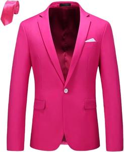 Vente en gros Costume décontracté épais pour hommes Veste formelle Slim Style jazz anglais Blazers de travail simple boutonnage respirant - Product Image 3